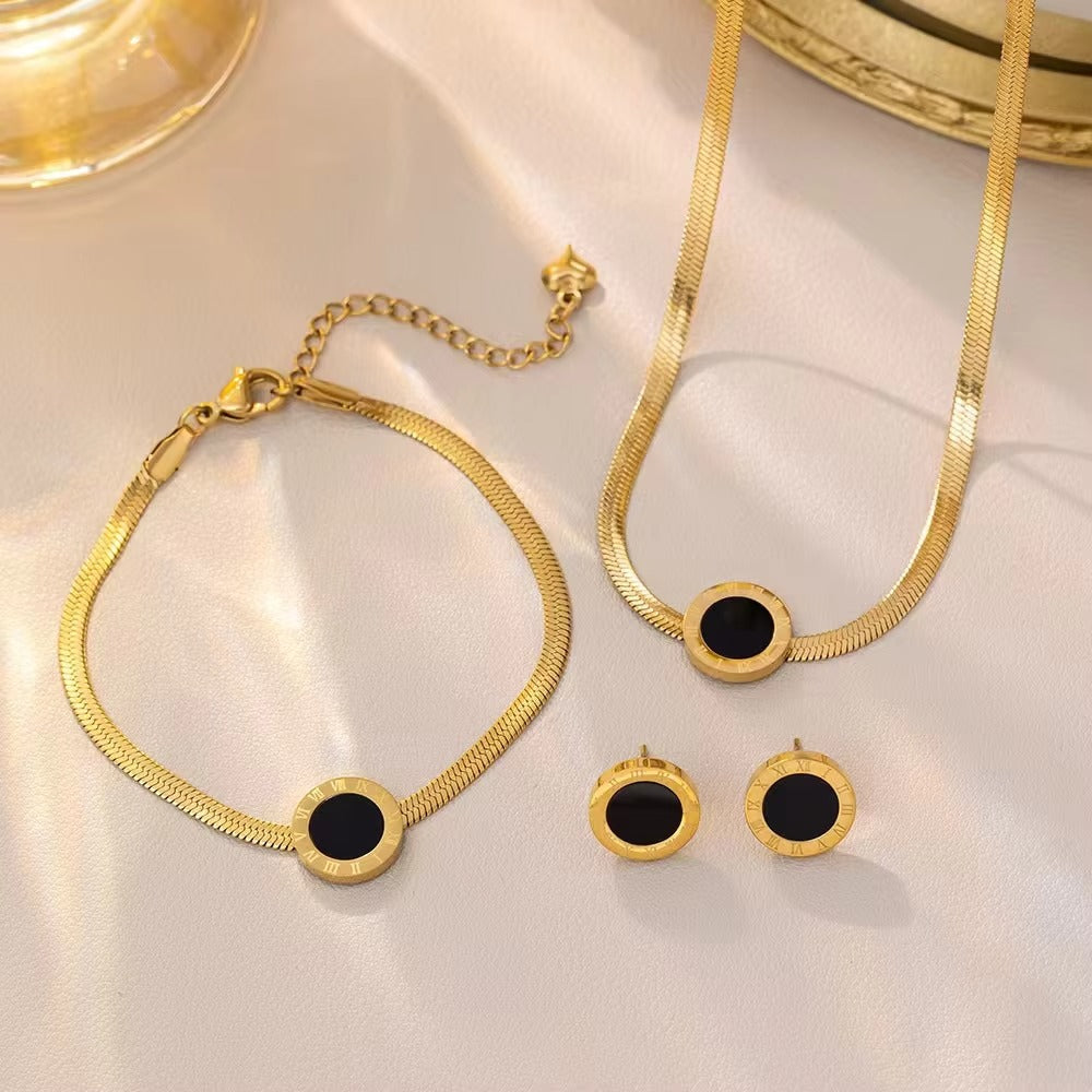 Roman Numeral Blade Necklace